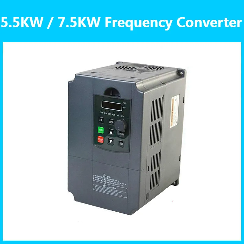 

5.5kw 7.5kw 220V 380V VFD AC Frequency Inverter Single Phase Input 3 Phase Output Drives Frequency Converter