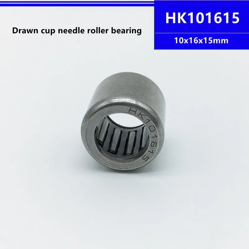 

50pcs/100pcs high quality HK101615 10x16x15mm Drawn Cup Caged Needle Roller Bearing 10*16*15mm