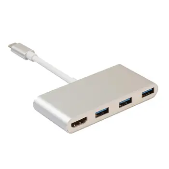 

Type C to HDMI USB3.0 Hub Adapter USB 3.1 USB-C Converter Cable for Laptop