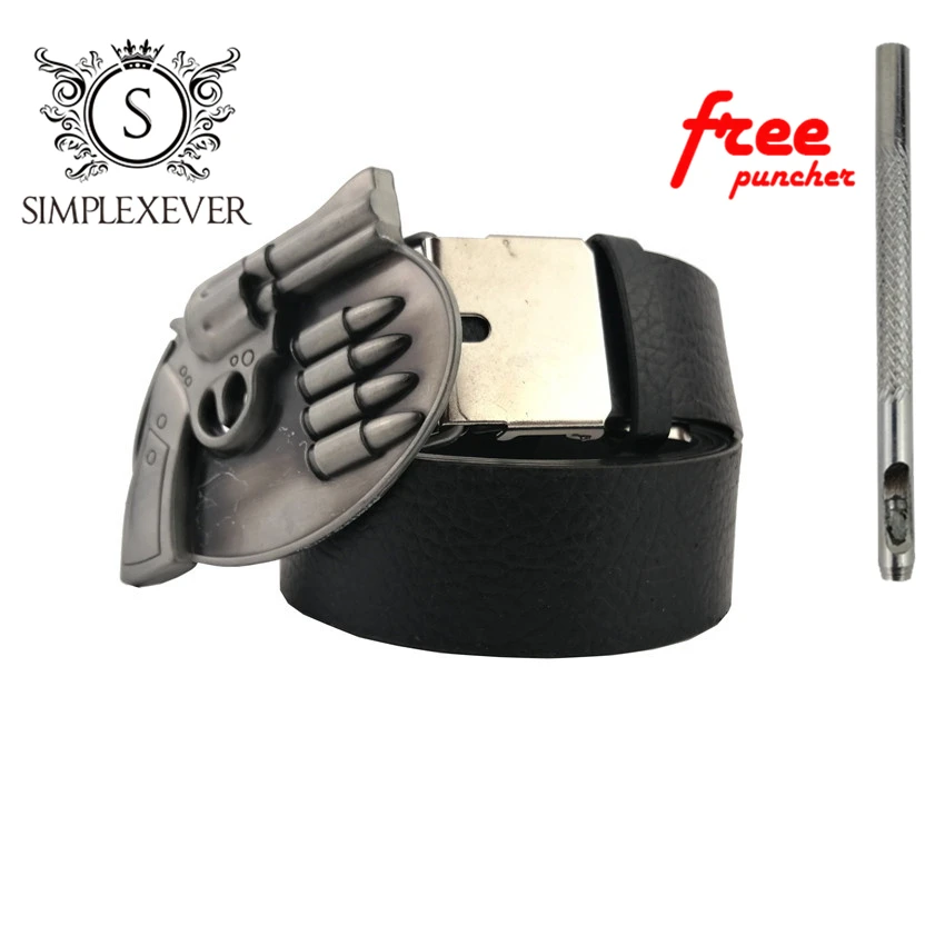 

Silver Belt Buckle with Leather Belt Western Belt Buckle Gun Metal Belt Buckle Suitable for 4cm Width Belt Drop Shipping