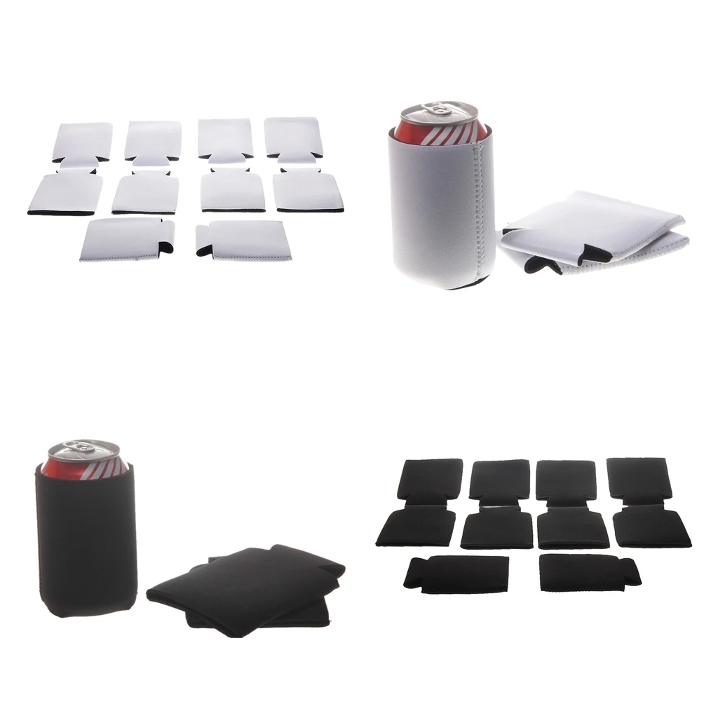 10pcs Stubby Beer Bottle Tin Can Cooler Sleeve Holder Wedding Favor