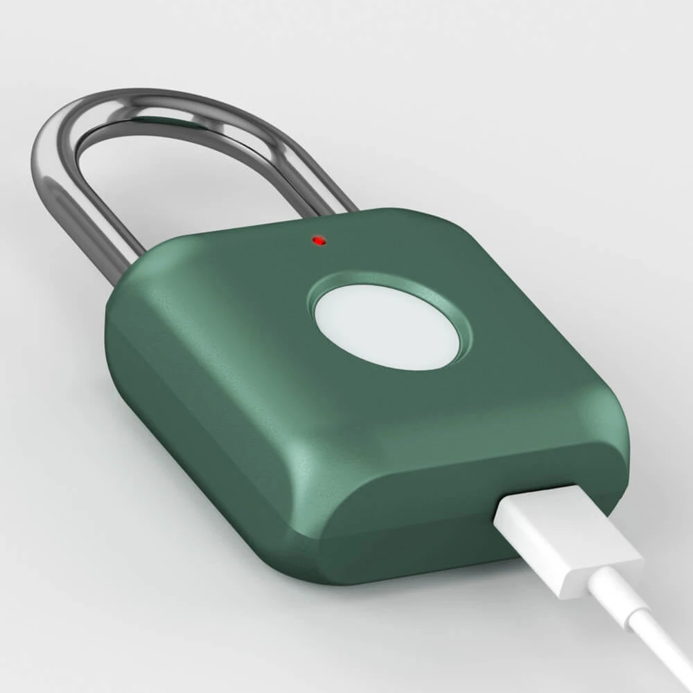 Xiaomi USB Перезаряжаемый умный Keyless электронный замок с отпечатком пальца домашний Противоугонный замок безопасности двери багажный чехол замок