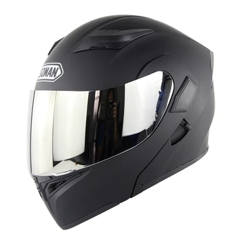 

Double Lens Motorcycle Helmet With Replaceable outer visors Model K5 Flip up Motorbike Capacetes DOT Approval Soman 955