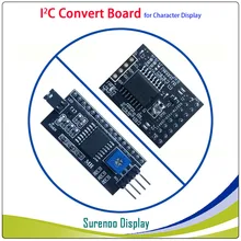 Série iic/i2c/twi converter módulo de placa para 0802 1601 1602 2002 4002 1604 2004 caracteres lcd módulo exibição para arduino