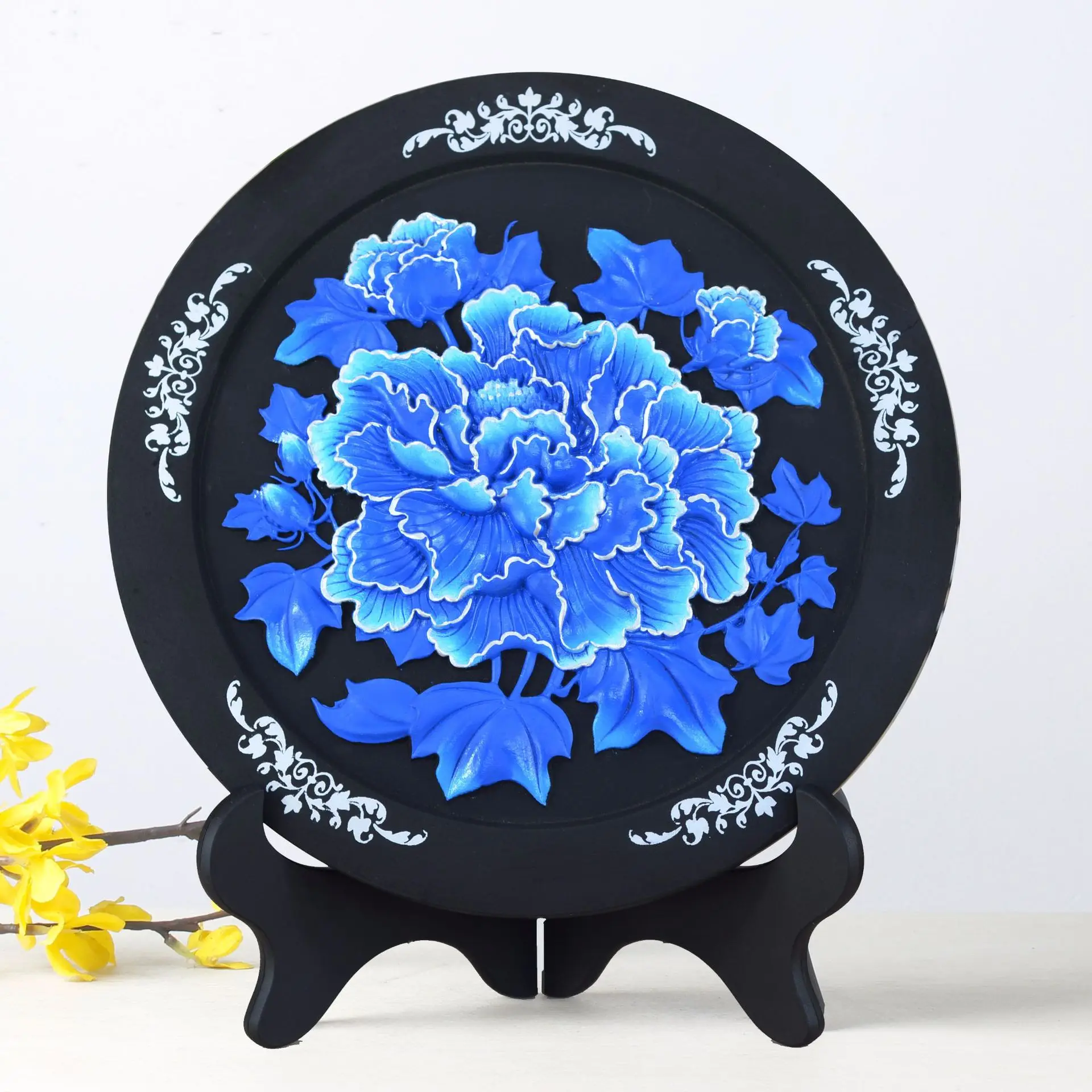 

Creative Gifts Carbon Carving Decoration Activated Carbon Carving Group Buying Business Home Conference Housewarming Circular Ri