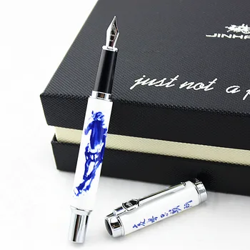 

Hot New JINHAO 950 Chinese Blue and White Porcelain Pattern Medium Nib Fountain Pen