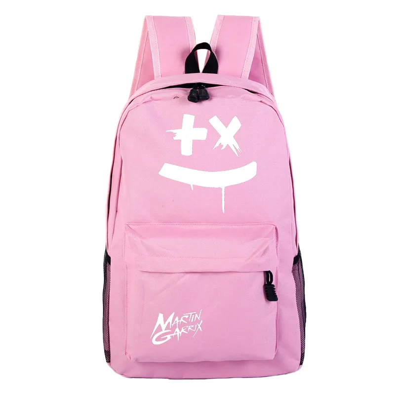 Школьная сумка, хлопок, конфеты, электронная музыка, диджейский стиль, рюкзак, школьный ранец, мужская и женская сумка, много карманов, большая сумка, модный принт - Цвет: Pink