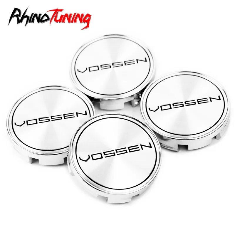 4pcs 65mm 63mm Vossen Center Caps For S70 S80 V50 V70 V90 XC70 XC90 Auto Wheels Rim Hub Cap - Цвет: chrome