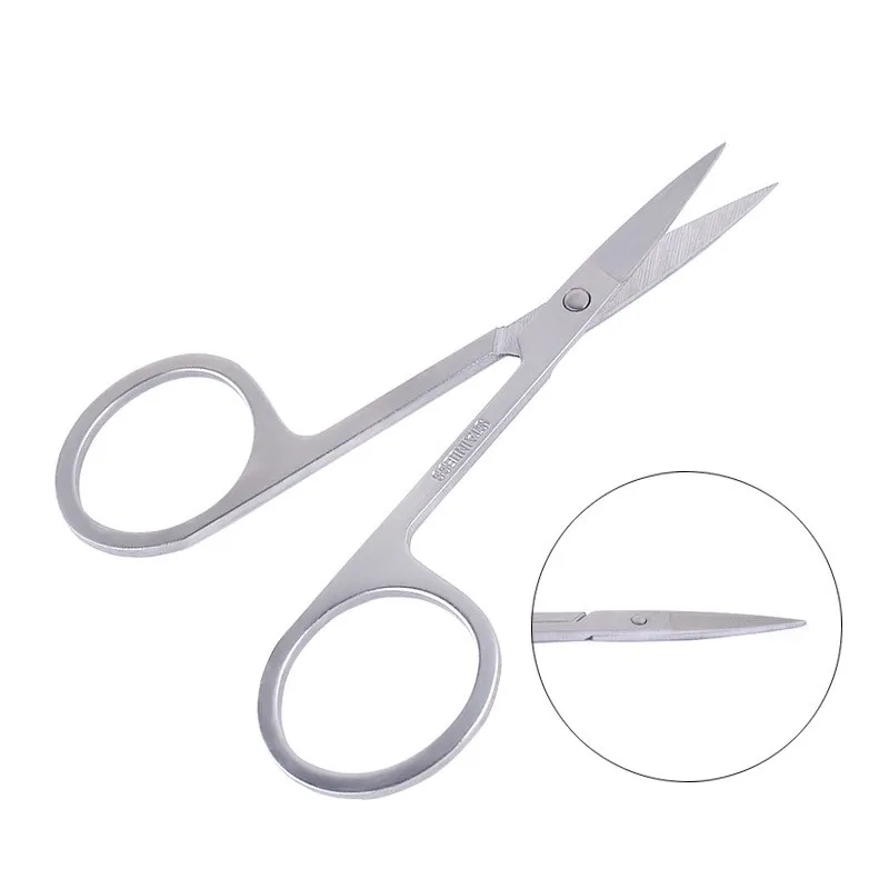 

1Pc Stainless Steel Small Nail Tools Eyebrow Nose Hair Scissors Cut Manicure Fashion Small for Manicurep Makeup Beauty Tool