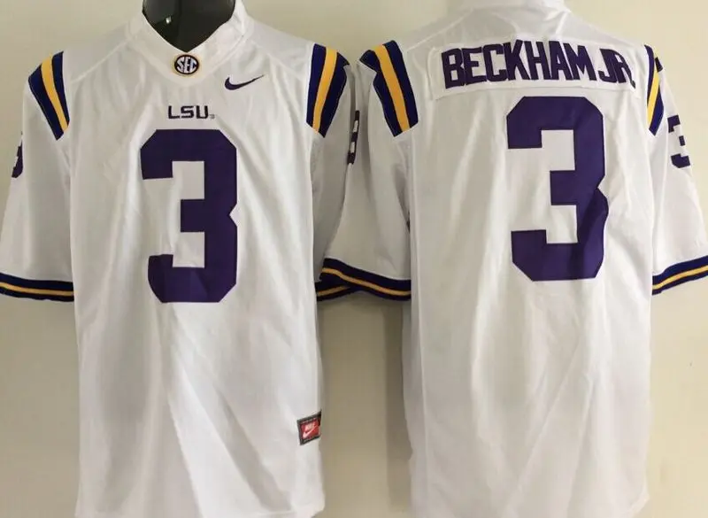 Луизианский Государственный Университет LSU Tigers, Leonard Fournette, Odell Beckham Jr., Mathieu, Patrick Peterson, Rueben Randle, Addai Jersey - Цвет: Красный