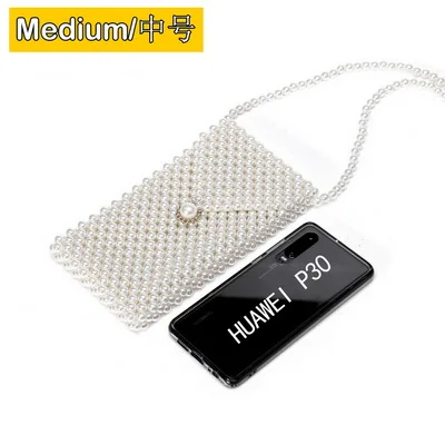 YM1652middium GLOIG бренд ручной работы женские жемчужные сумочки Lady beaded Женская сумка через плечо вечерние сумки Ins маленький falp сумка мини сумка через плечо - Цвет: YM1652middium
