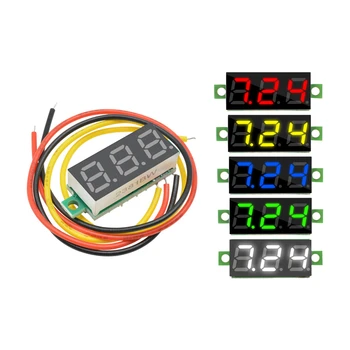 

0.28 Inch DC 0-100V LED Digital Voltmeter Voltage Meter Auto Car Mobile Power Voltage Tester Detector 12V Red Green Blue Yellow