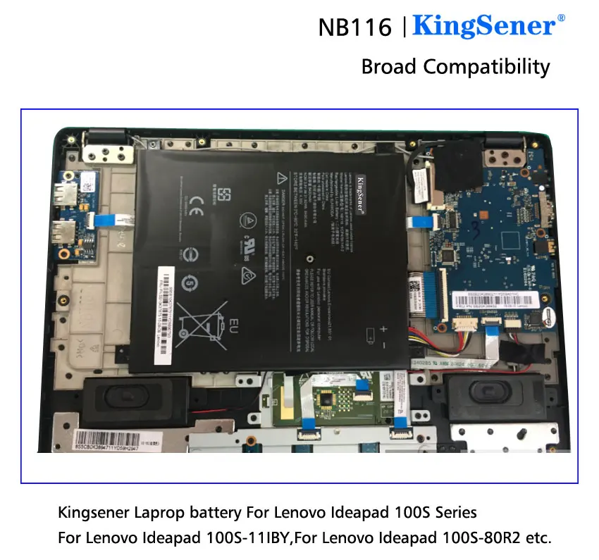 Аккумулятор Kingsener NB116 для ноутбука Lenovo IdeaPAd 100S 11IBY 80R2 5B10K37675 0813001 3 8 в 31.92WH 8400
