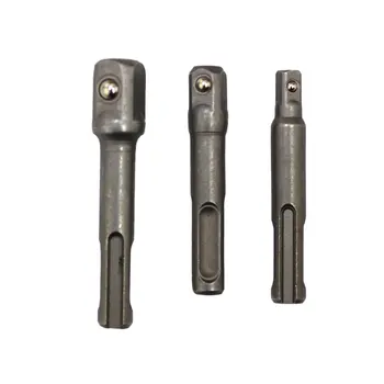 

3pcs 1/4" 3/8" 1/2" Socket Nut Driver Adaptor Set Sds Drill Chuck Adapter Power Extension Tool For Hammer Impact Power Drill
