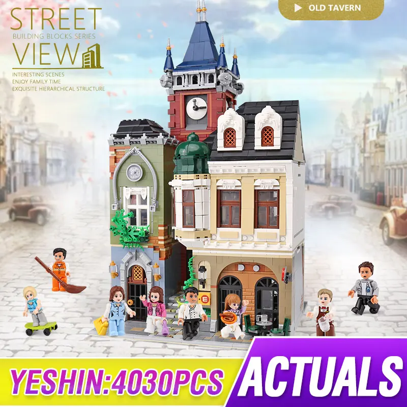 Najtaniej MOC 4030 sztuk City Streetview series The brickstive old town pub zestaw klocków bloki cegieł zabawki dla dzieci prezenty prezent na boże narodzenie