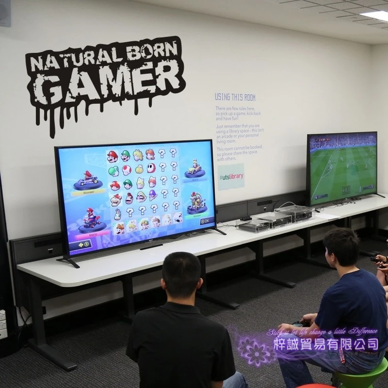 Gamer Wall Sticker Video Play Game Room Decal Gaming Vinyl Decals Decor Mural Car | Дом и сад