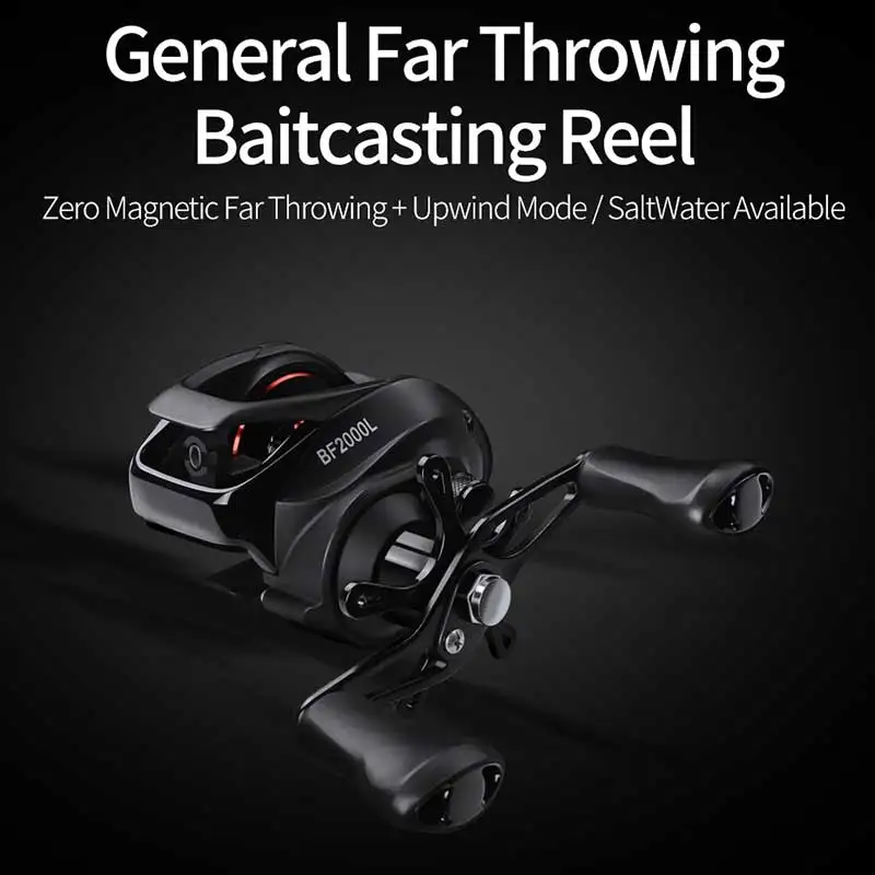 LINNHUE BF2000 Baitcasting Reel High Speed 7.2:1 Gear Ratio 12+1BB Fresh/Saltwater Magnetic Brake System Ultralight Fishing Reel LINNHUE BF2000 Baitcasting Reel High Speed 7.2:1 Gear Ratio 12+1BB Fresh/Saltwater Magnetic Brake System Ultralight Fishing Reel