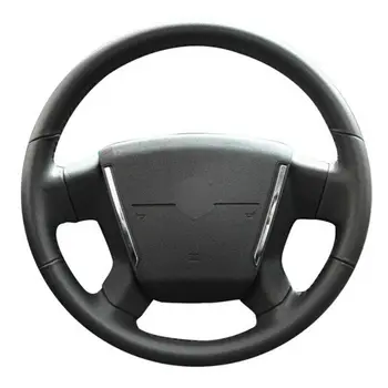 

For Dodge Caliber 2008-2011 Dodge Avenger 2007 Top Leather Steering Wheel Hand-stitch on Wrap Cover