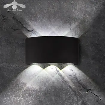 

LED wall lamp 2W 4W 6W Aluminium wall light rail project Square bedside room bedroom wall lamps arts 110v 240v