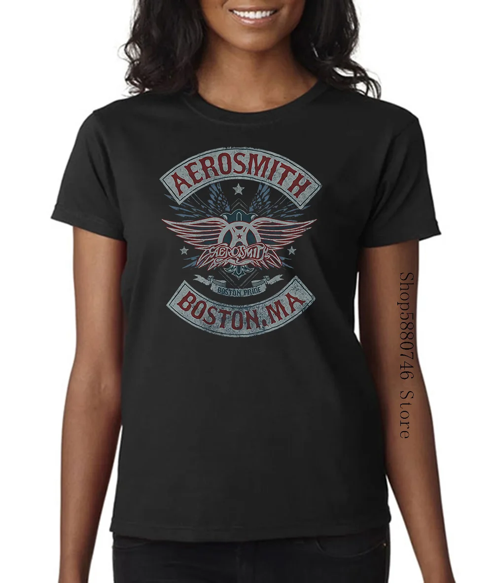 Aerosmith-Camiseta del orgullo de Boston para hombre, Unisex, banda oficial con licencia