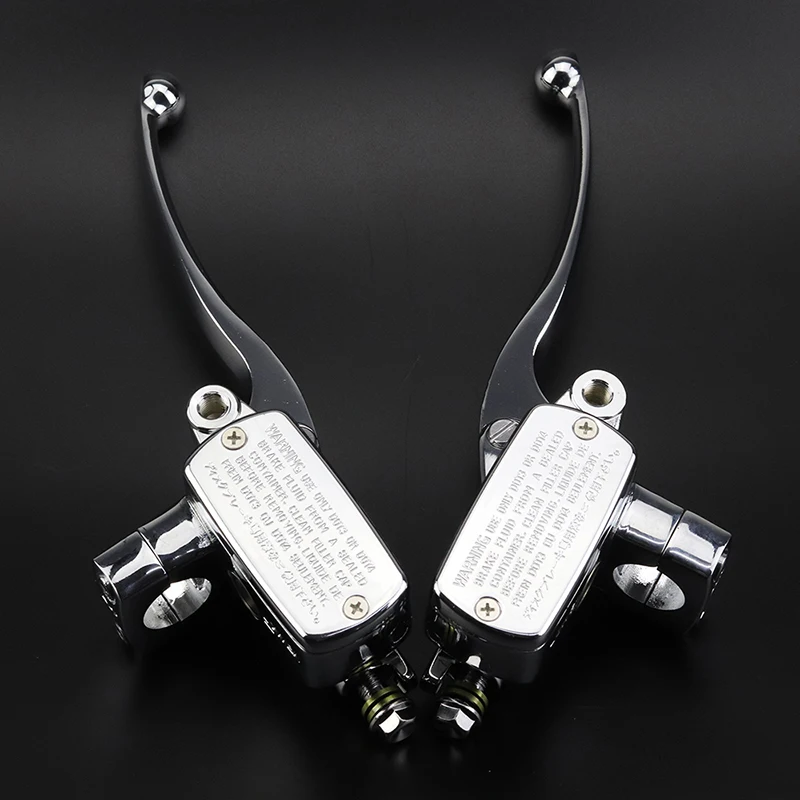 

Accessories Clutch Motorcycle Levers Replacement Parts Handlebar 1 Pair Chrome Brake Silver