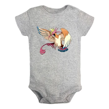 

Cute Cartoon Pokemon Pidgeot Pidgey Venomoth Design Newborn Baby Boys Girls Outfits Jumpsuit Printing Infant Bodysuit Clothes