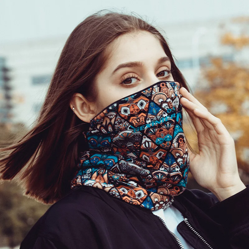 

2021 New Winter Scarf Ladies Plus Velvet Warm Outdoor Riding Collar Male Neck Protection Fashion Couple Scarf Spring And Autumn