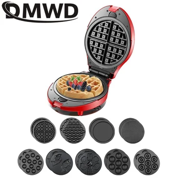 

DMWD 220V Multifunction Waffle Maker Electric Doughnut Ice Cream Cone Grill Cake Oven Pan Eggette Machine 9 Plates Optional 3