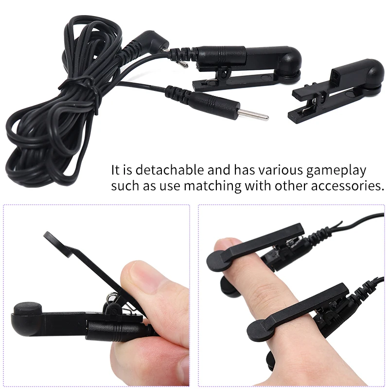 Electric Shock Nipple Clamps Metal Breast Labia Clips For SM Bondage