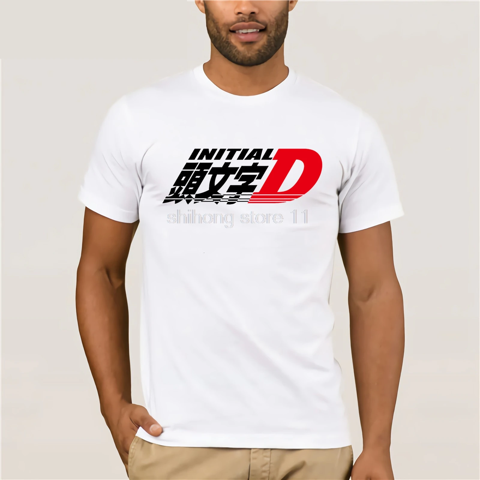 Футболка AE86 Initial D Homme модная тенниска с принтом японского аниме крутая