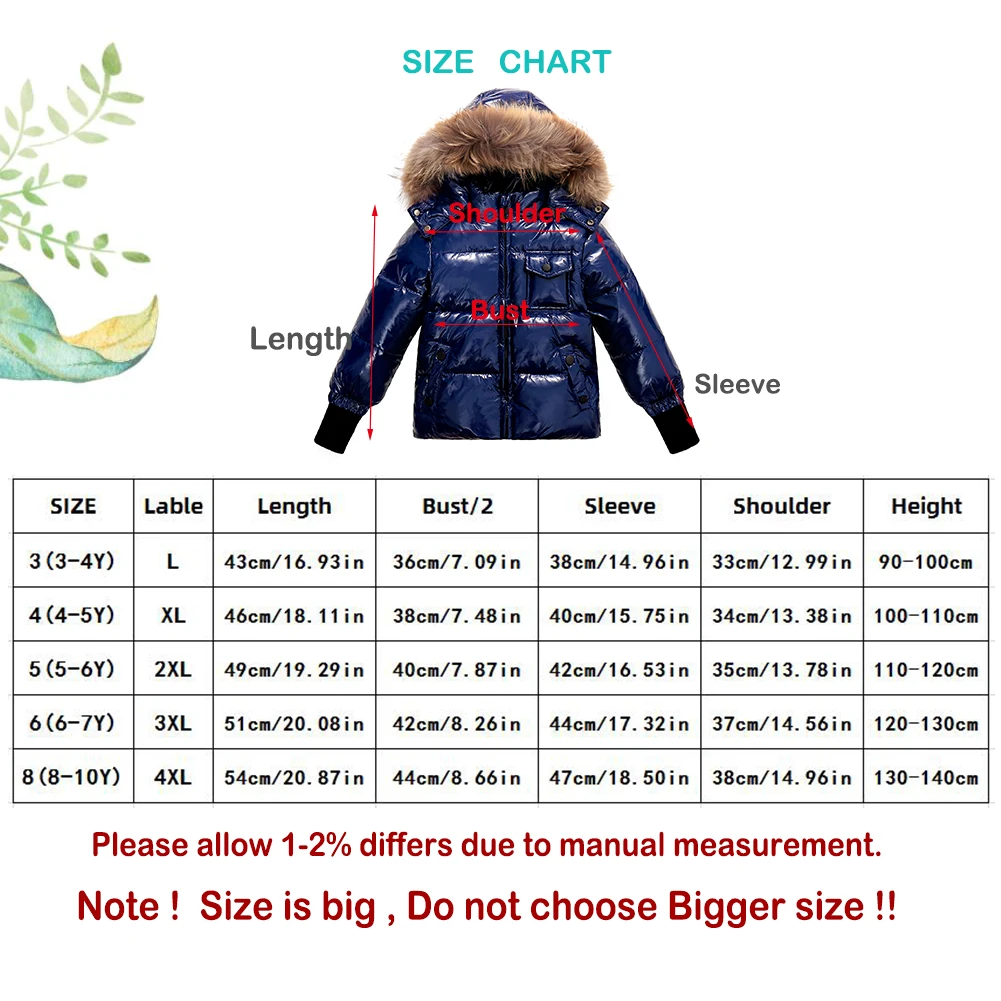 Orangemom Brand Winter Coats White Duck Down Parka For Children Clothing 3-10y Kids Clothes Shiny Boys Girls Snow Outerwear