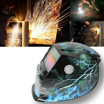 

SHGO HOT-2018 New Pro Solar Welder Mask Auto-Darkening Welding Helmet Pattern lightning
