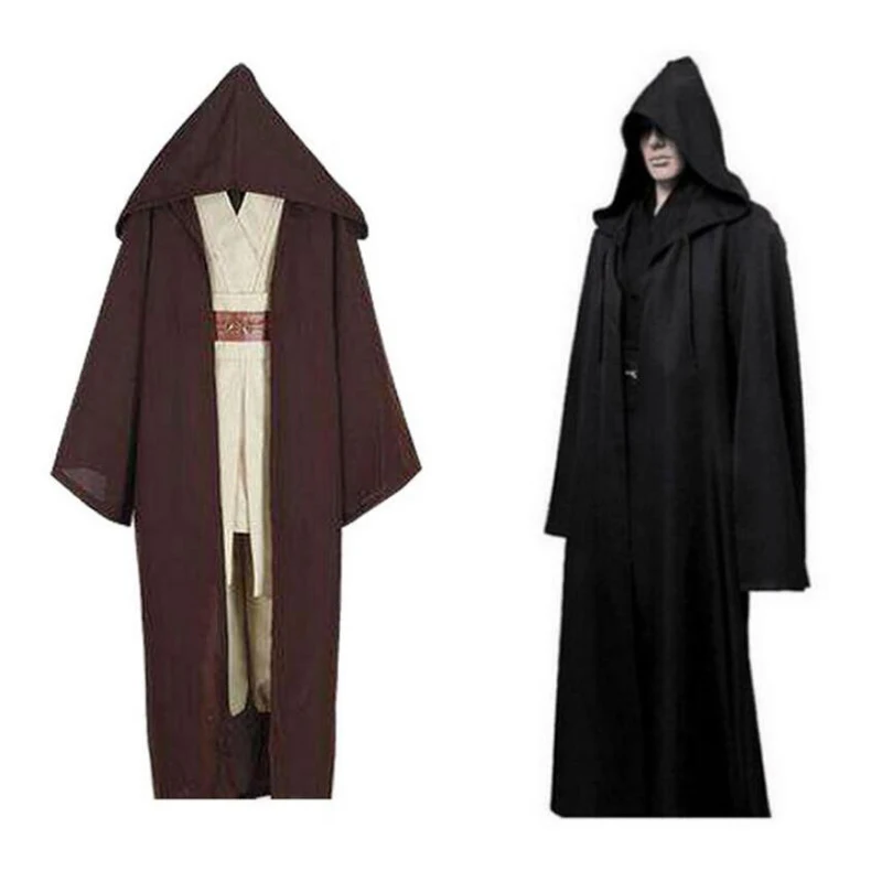 

Warrior Cosplay Costume Darth Vader Star Wars Anakin Skywalker Jedi Cloak Adult Men's Robe Gladiator Cloak Hooded Clothing