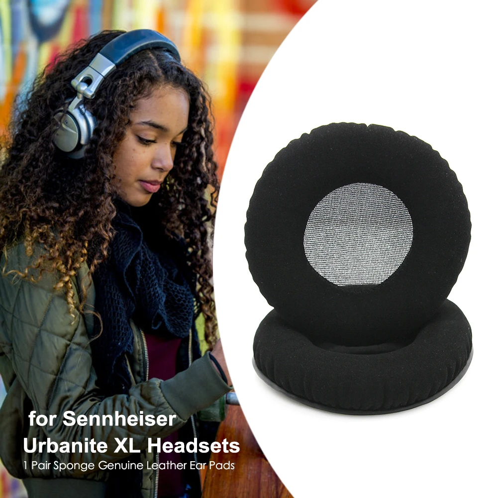 1 Pair Ear Pads Protein Foam Genuine Leather Headphone Cushion Earphone Accessories For Sennheiser Urbanite Xl Headphones Earphone Accessories Aliexpress