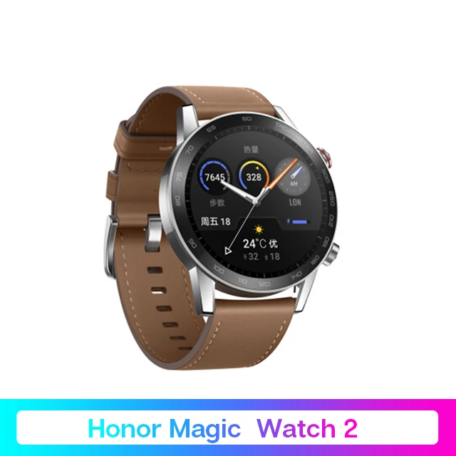 Honor Magic Watch 2 умные часы Bluetooth 5,1 умные часы 14 дней водонепроницаемые умные спортивные часы Двойной режим для Android iOS - Цвет: Brown Watch