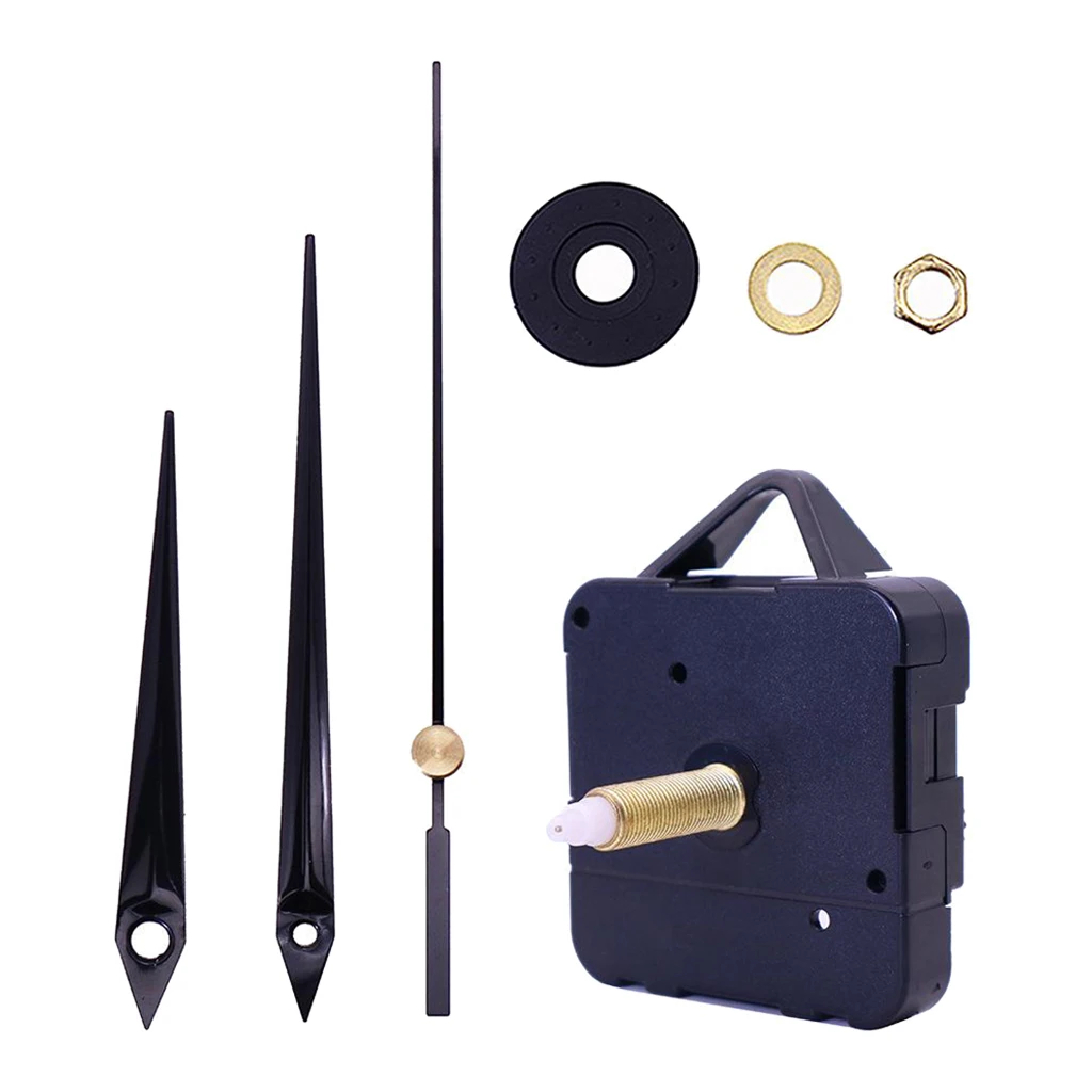 Metal Black Clock Hands Movement Mechanism for Wall Clock House DIY Room Home Decorations Mini