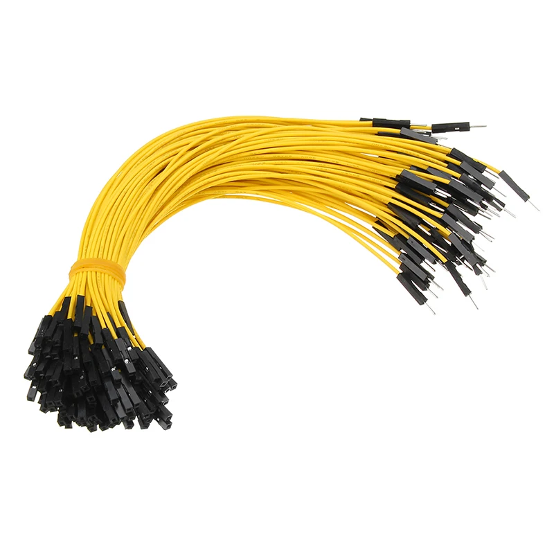 50 шт. 10 см/20 см/30 см Dupont кабель провода для Arduino Макет Мужской Женский Dupont перемычка Провода кабели 1 P-1 P 2,54 мм разъем провода - Цвет: F-M dupont cable