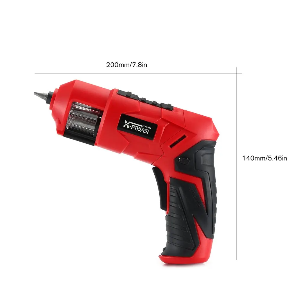 Х-Мощность 6V аккумуляторная электрическая отвертка бит комплект с светодиодный освещения Беспроводной винт Мощность дрель Мощность инструменты