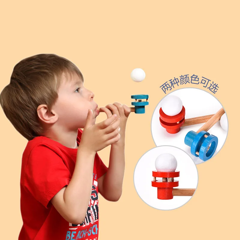 

Mi Deer Early Education Sensory Integration Equipment Wooden Suspension Children Ball Blowing Machine Maker Oral Training Device