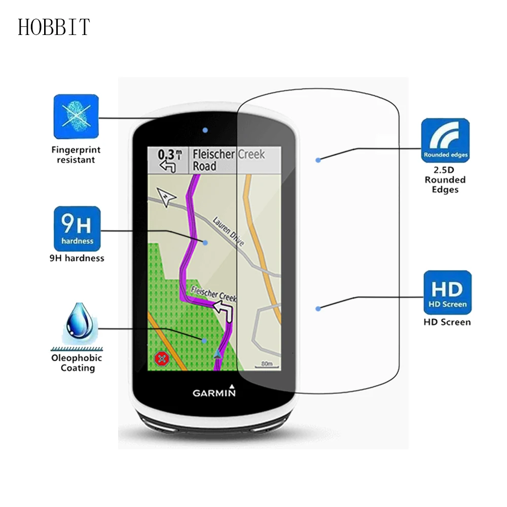 2 шт. в упаковке для Garmin Edge 1030 0,3 мм 2.5D 9h протектор экрана из закаленного стекла ультратонкий Crystal Clear царапинам кожи фильм