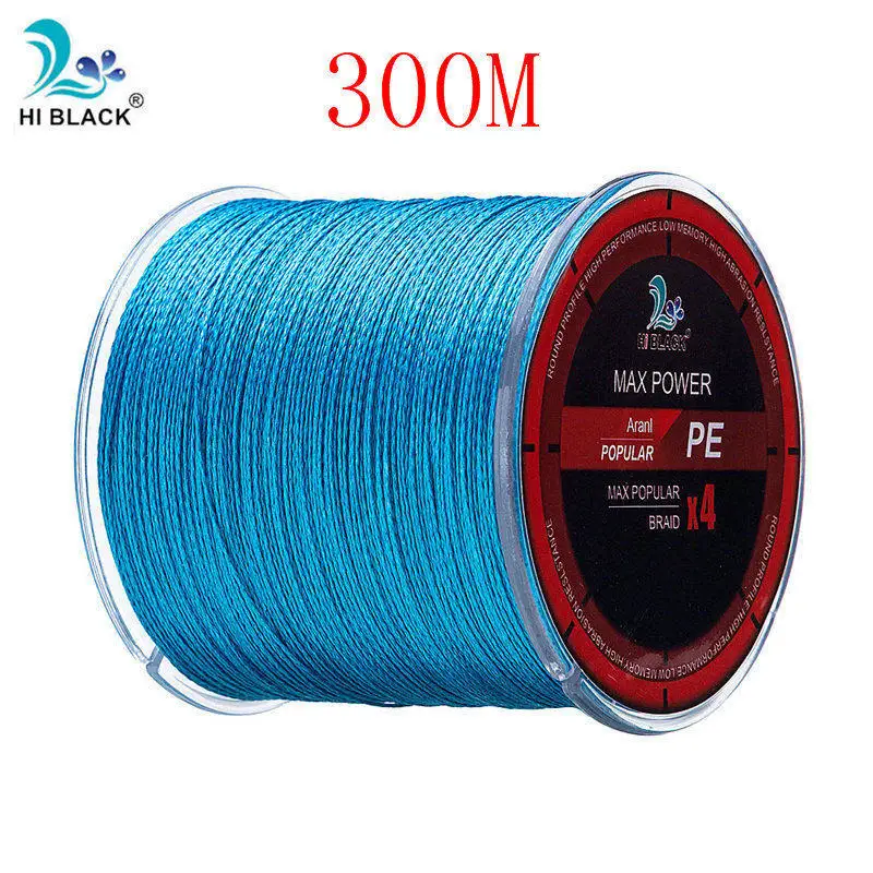 Новинка m500m1000m 4 нити Япония многофиламентная PE плетеная леска 8 фунтов до 80 фунтов жесткая и прочная леска - Цвет: Blue 300m