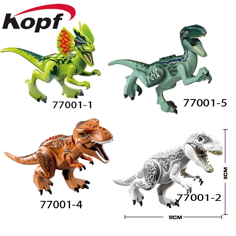 

77001 Single Sale Movie Figures Building Blocks King Ghidrah Dinosaur Carnotaurus Action For Kids Learning Gift Toys