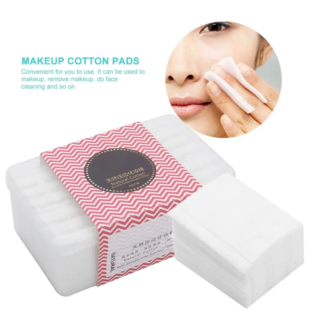 

200Pcs/Box Disposable Cotton Pad Lock Waters Absorption Moisture Preservations Lotion Makeup Remover Makeup Fitting Beauty Tools