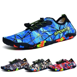 Fashion camouflage aqua shoes Super light quick-drying thin-soled beach wading shoes Scratch-resistant beach shoes
