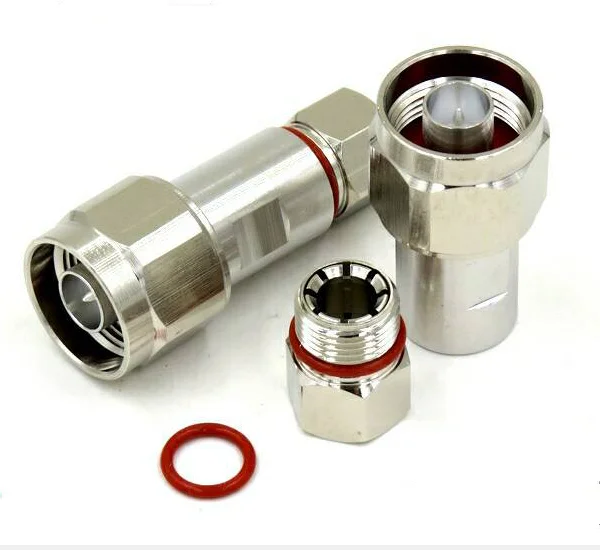 Hign quality N Male Plug Connector Clamp Plug for Corrugated Copper 1/4" Cable Straight RF Coaxial Connector
