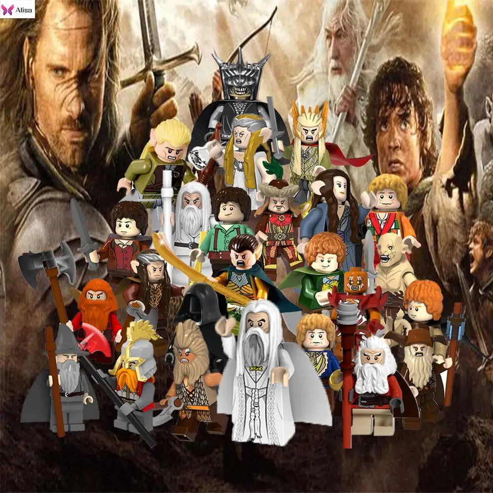 Одиночные блоки игрушки Властелин колец Haldir Terill Samwise Gamgee Gandalf Juguetes Кирпичи