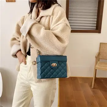 

2020 Crossbody Bags For Women Chain Handbags Clutch Luxury Small Square Bags Designer Box Shoulder Messenger Bag Sac A Main