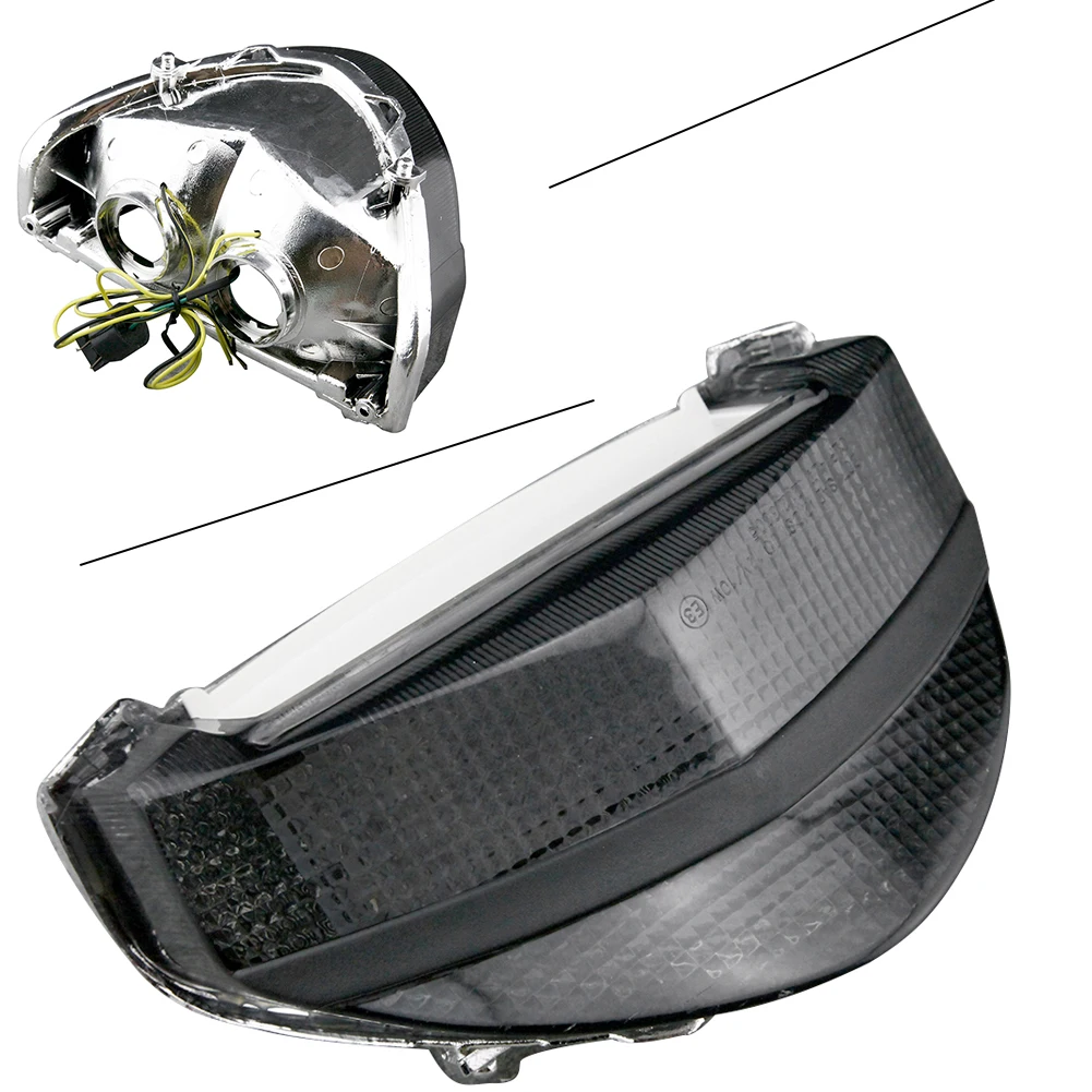 LED Motorcycle Taillight integrated Turn Signals For Honda CBR929RR 2000 2001 CBR 929RR Smoke |