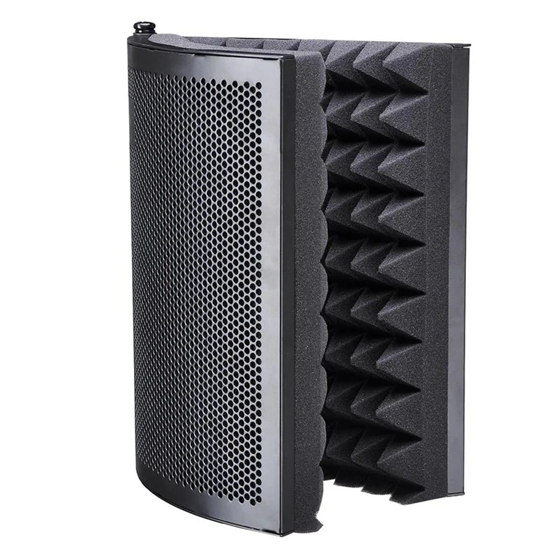 Микрофон изоляционный щит, Студийный микрофон звукопоглощающий пенный отражатель для любого конденсаторный микрофон для записи студийного оборудования