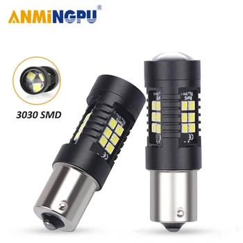 

ANMINGPU 2x Signal Lamp BA15S BAU15S PY21W P21W 1156 Led 3030SMD 1157 BAY15D P21/5W Turn Signal Backup Light Brake Light 12V